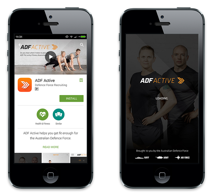 Defence Jobs' ADF Active app