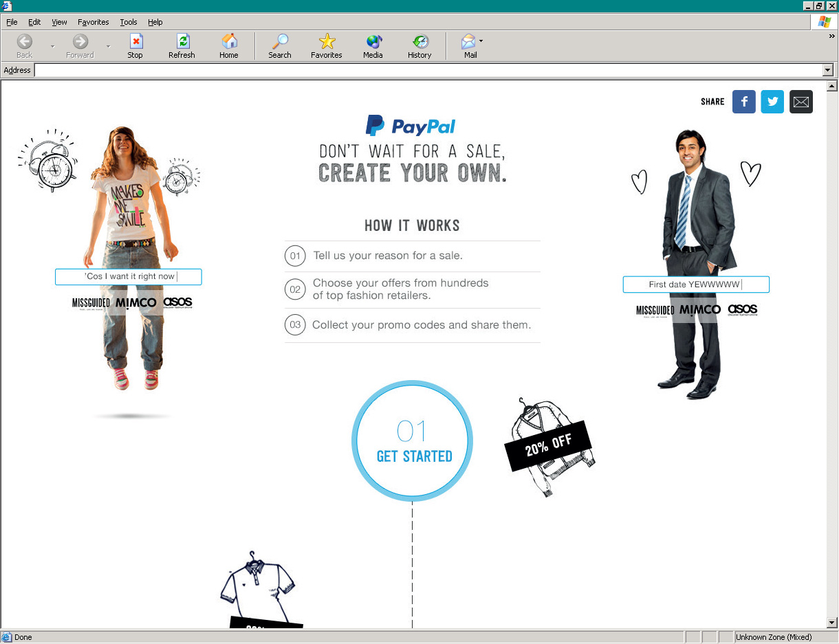 PayPal's Create Your Own Sale