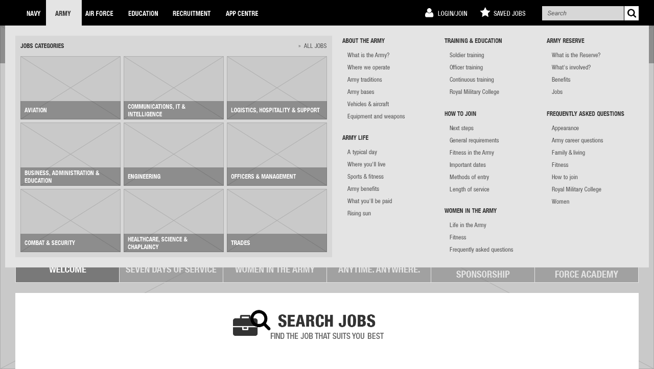 Defence Jobs' global home page