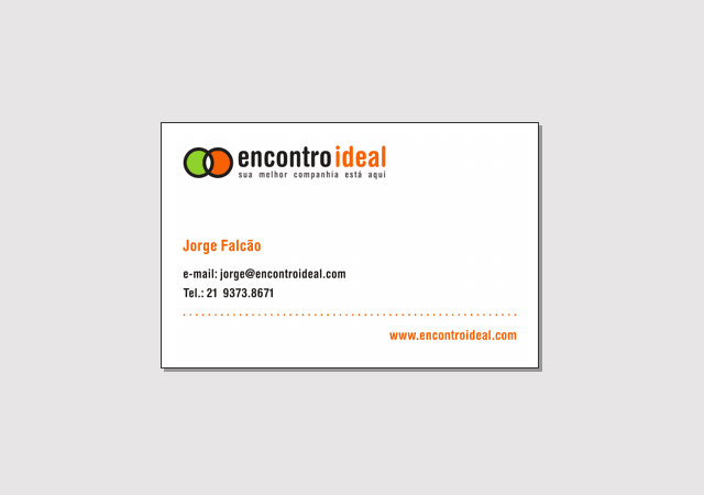 EncontroIdeal's logo and stationery