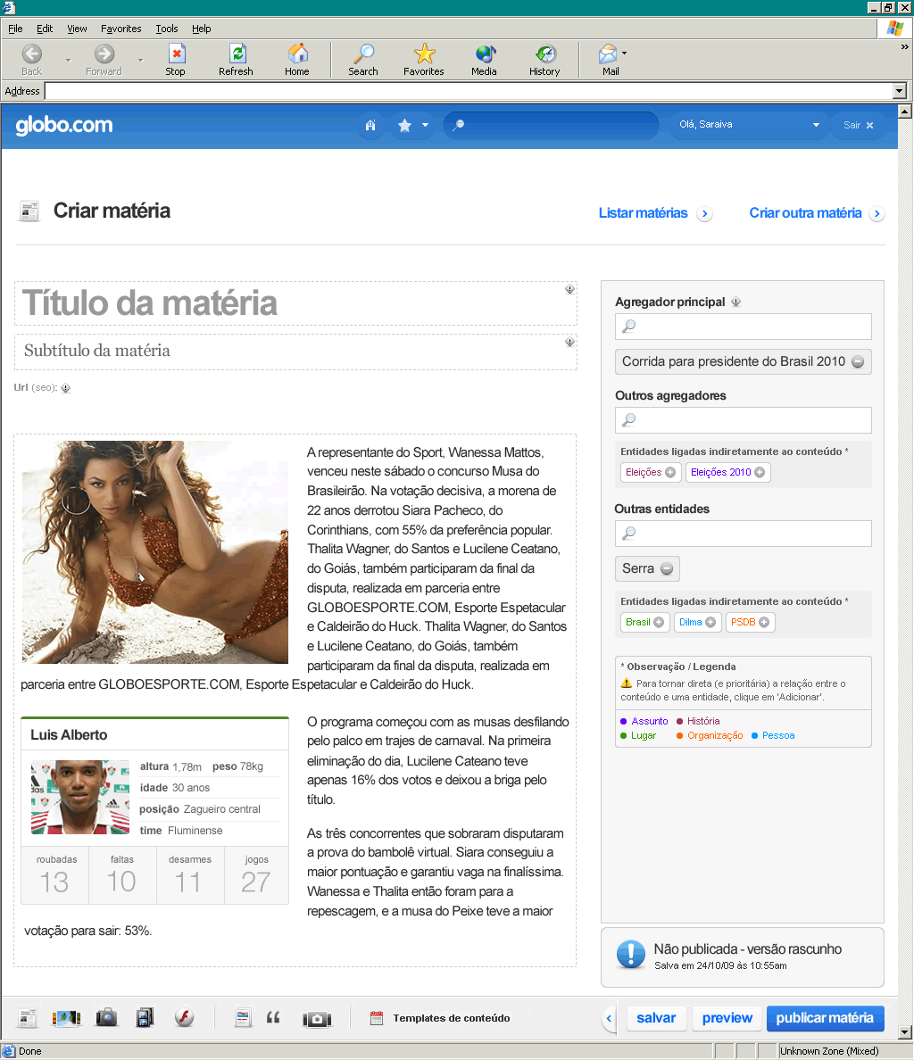 Globo.com’s semantic platform